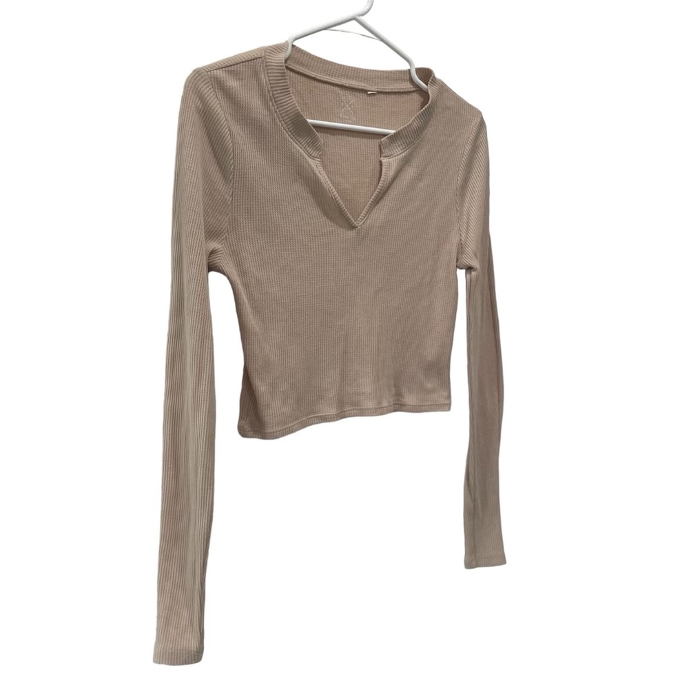 PACSUN BASICS Cream/Tan Top